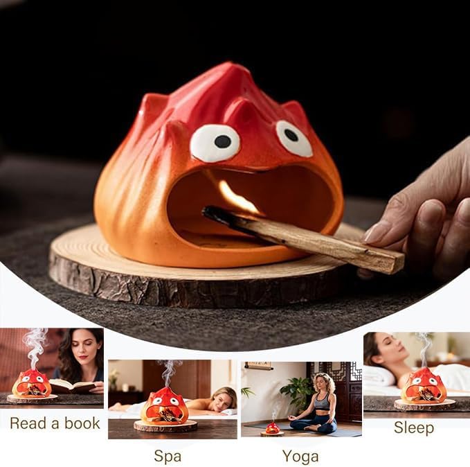 Palo Santo Burner Sage Sticks & Wood Incense with Ash Catcher for Meditation, Yoga, Aromatherapy