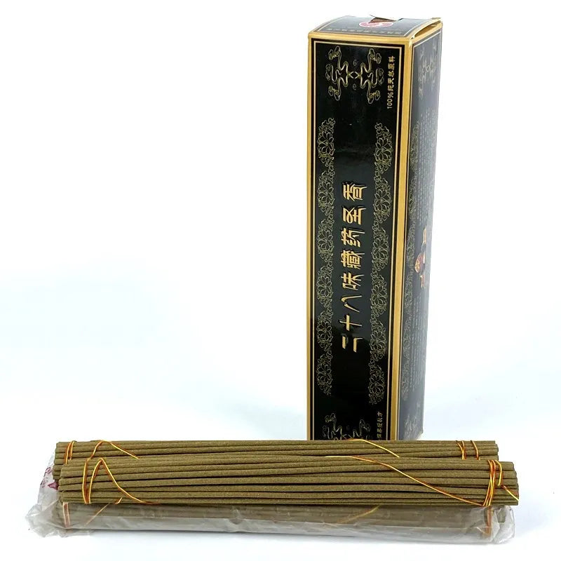 Traditional Tibetan Wealth God Incense Sticks 28 Natural Herbs for Buddhist Prayer Meditation Feng Shui  Home Aroma