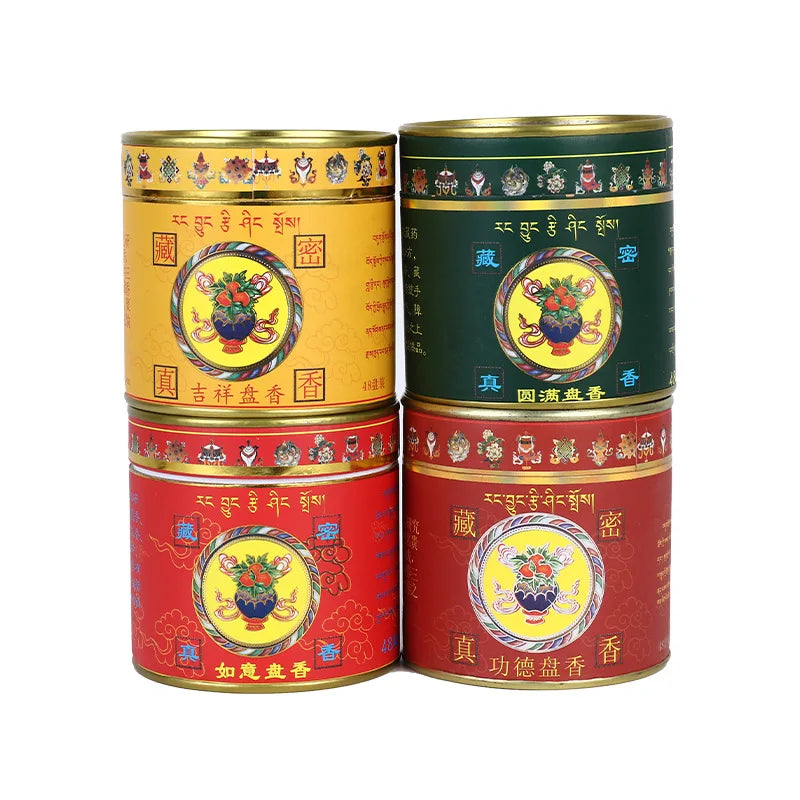 Incense Coils Coil Natural Tibetan Sandalwood Aroma for Calming Relaxation Meditation Yoga Home Fragrance