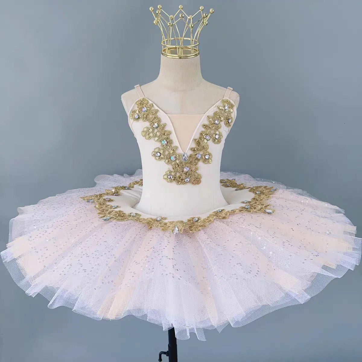 Elegant Little Swan Princess Dress Kids Multi-layer Ballet Tutu Gown Children Professional Stage Performance Wear Toddler Dance