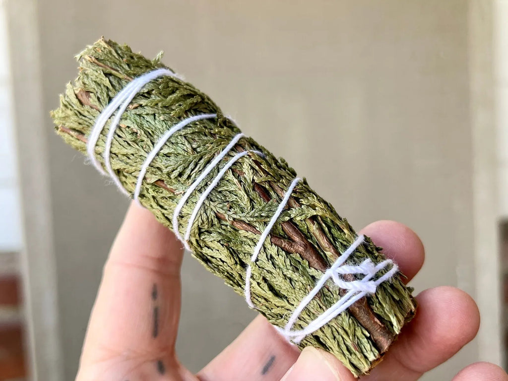 Cedar Smudge Stick, 4” Cedar for Cleansing,  Insence Burner Energy Healing, Meditation, and Clearing Negative Energy