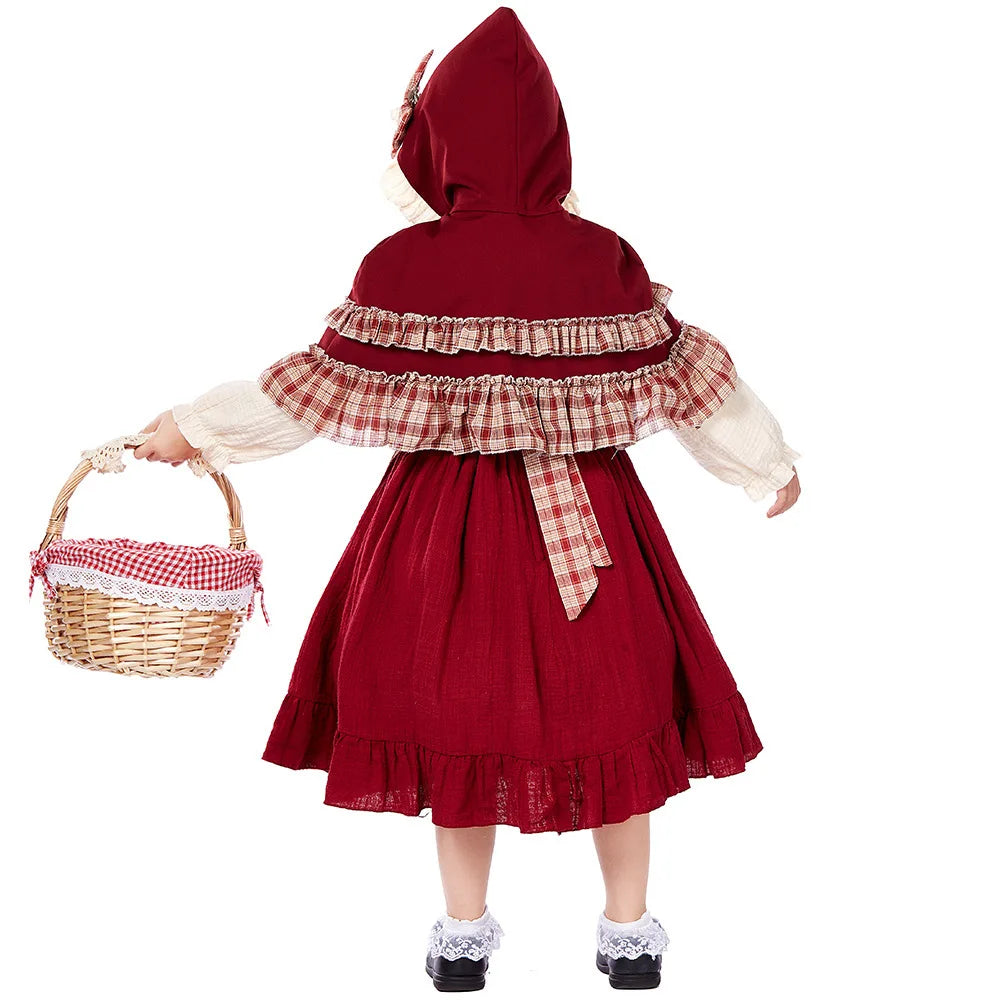 Multi-Color Girls German Oktoberfest Costume Kids Bavarian Dirndl Dress Children Beer Festival Maid Outfit Halloween Party Wear